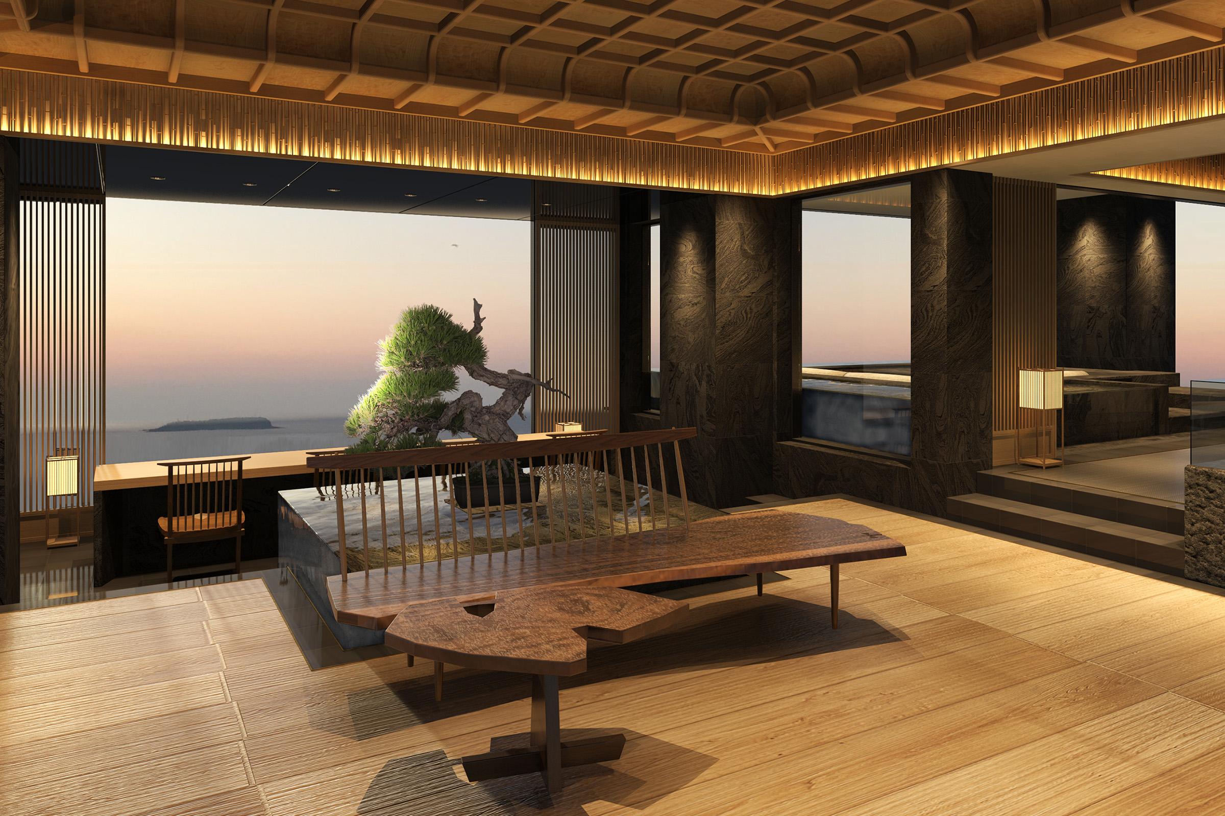 Artist rendering of Sanga Resort room